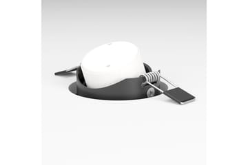 Innfelt Lampe Eglo Saliceto 3 stk Ø88 mm 2700K Svart - Svart - Belysning - Downlights & spotlights - LED downlight