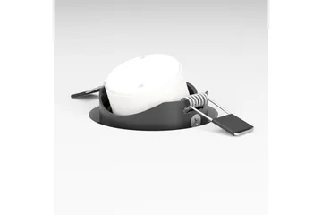 Innfelt Lampe Eglo Saliceto 3 stk Ø88 mm 2700K Svart - Svart - Belysning - Downlights & spotlights - LED downlight