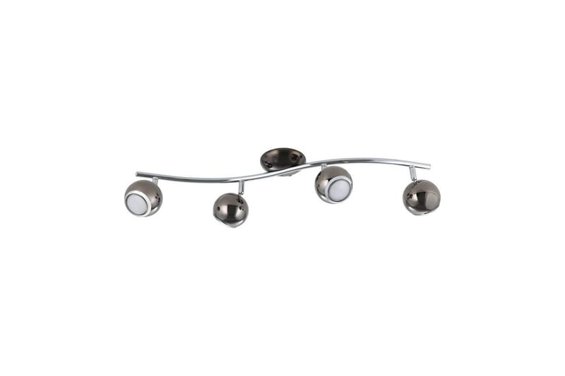 Spotlight Eglo Bimeda med 4 lamper nikkel-nero, krom, Svart/Krom/Grå