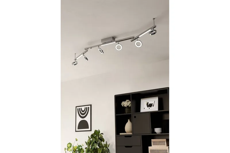 Spotlight Eglo Cardillio 1 med 6 Lamper - Krom/Sølv - Belysning - Downlights & spotlights