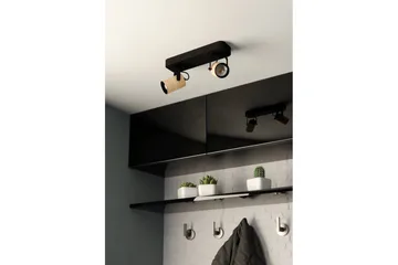 Spotlight Eglo Cayuca med 2 lamper - Svart/Brun - Belysning - Downlights & spotlights