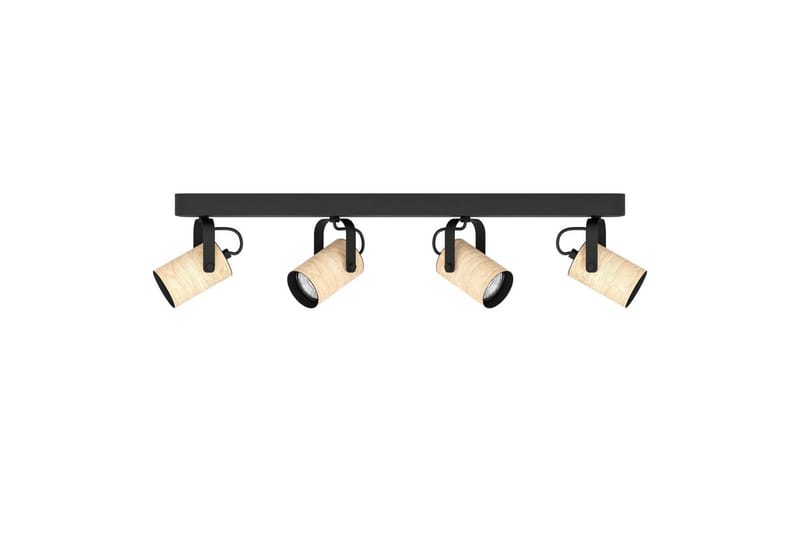 Spotlight Eglo Cayuca med 4 lamper - Svart/Brun - Belysning - Downlights & spotlights