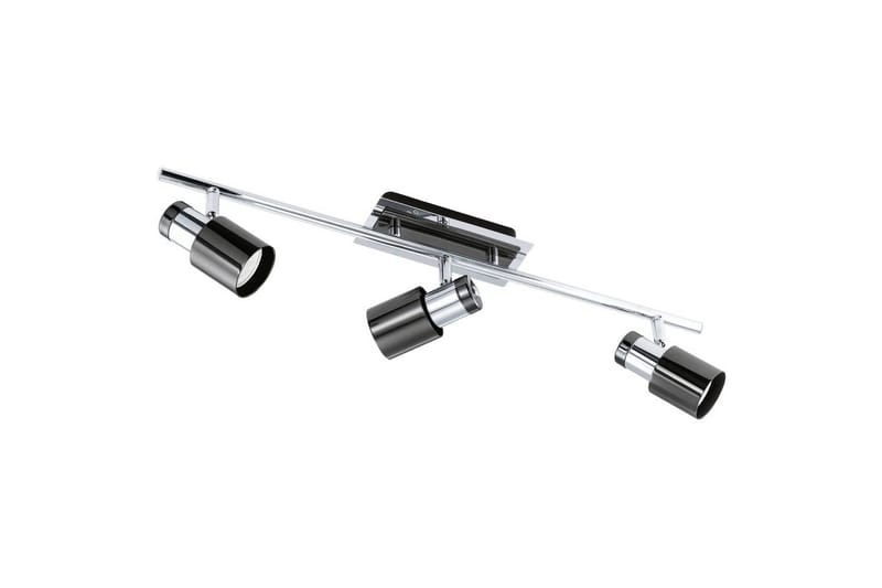 Spotlight Eglo Davida 1 med 3 Lamper, Svart/Krom