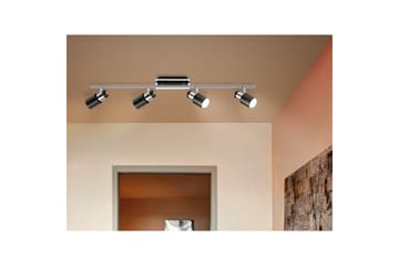 Spotlight Eglo Davida 1 med 4 lamper - Krom/Svart - Belysning - Downlights & spotlights