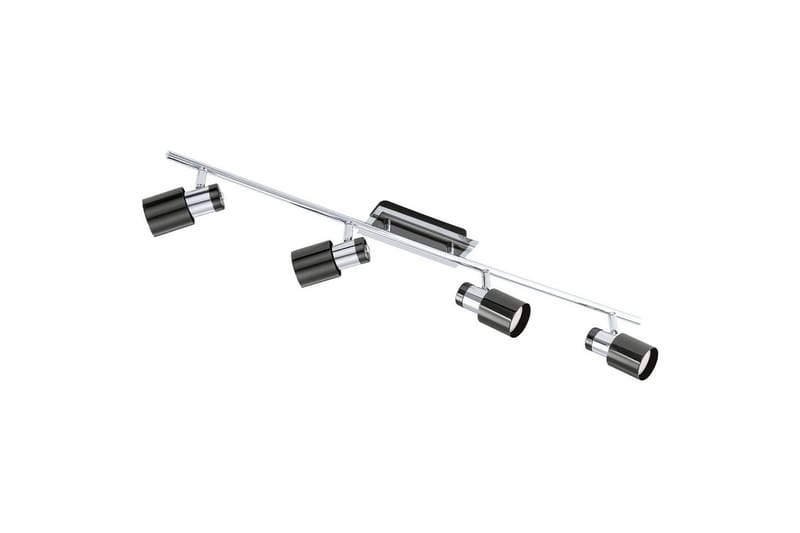 Spotlight Eglo Davida 1 med 4 lamper, Krom/Svart