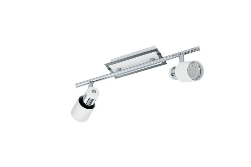 Spotlight Eglo Davida med 2 Lamper, Hvit/Krom