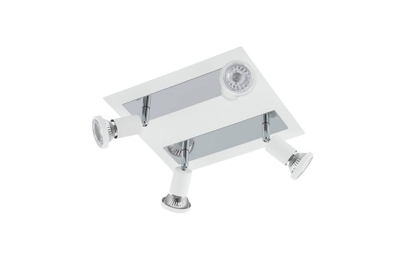 Spotlight Eglo Sarria Kvadrat Hvit, Krom, Hvit/Krom