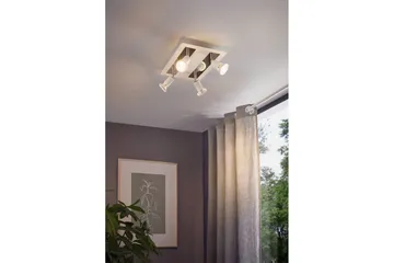 Spotlight Eglo Sarria Kvadrat Hvit, Krom - Hvit/Krom - Belysning - Downlights & spotlights