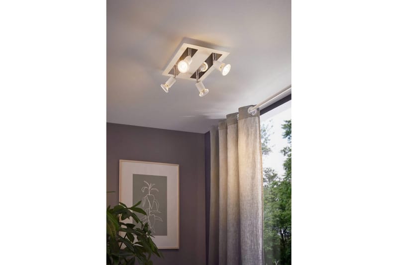 Spotlight Eglo Sarria Kvadrat Hvit, Krom - Hvit/Krom - Belysning - Downlights & spotlights