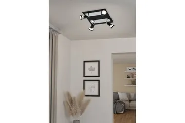 Spotlight Eglo Sarria Kvadrat Svart, Krom - Svart/Krom - Belysning - Downlights & spotlights