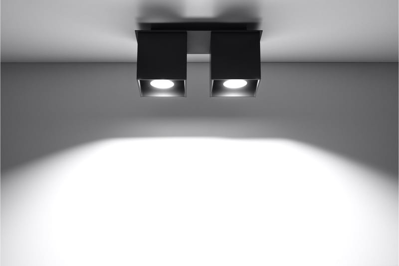 Spotlight Quad 2 Pærer Svart - Sollux Lighting - Takspotter - Downlights & spotlights - Lamper gang
