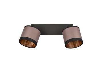 Trio Lighting Davos Spotlight 2L E14 matt svart/greige - Belysning - Downlights & spotlights