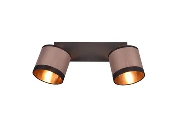 Trio Lighting Davos Spotlight 2L E14 matt svart/greige - Belysning - Downlights & spotlights