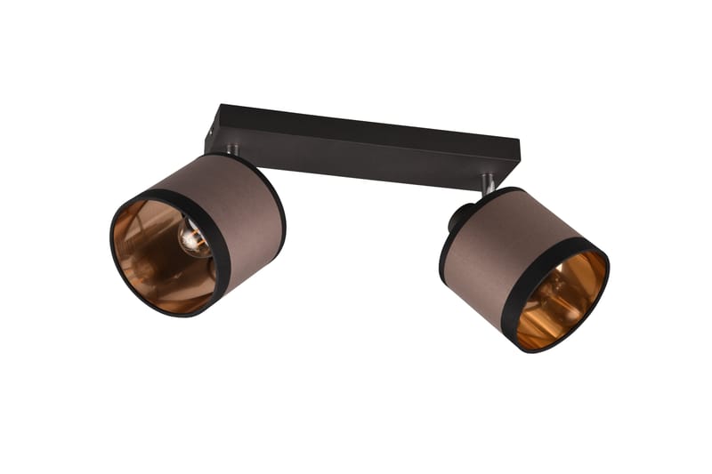 Trio Lighting Davos Spotlight 2L E14 matt svart/greige - Belysning - Downlights & spotlights
