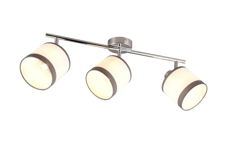 Trio Lighting Davos spotlight 3L E14 krom/hvit