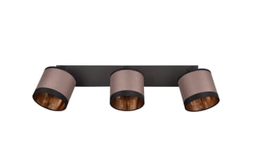 Trio Lighting Davos spotlight 3L E14 matt svart/greige - Belysning - Downlights & spotlights