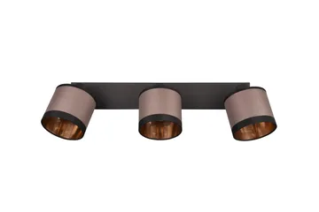 Trio Lighting Davos spotlight 3L E14 matt svart/greige - Belysning - Downlights & spotlights