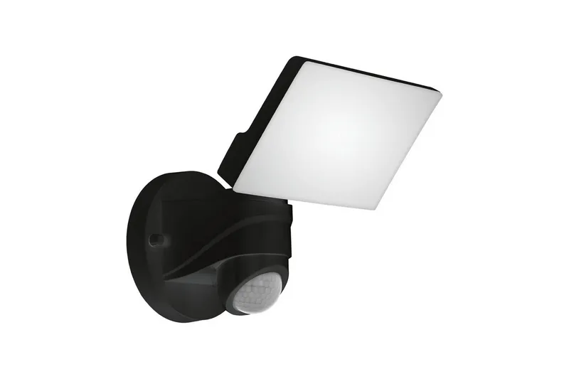 Veggstrålekaster Utendørs Eglo Pagino med Sensor, Svart