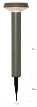 Casa Solcellepullert 45 cm - grønn - Belysning - Utendørsbelysning