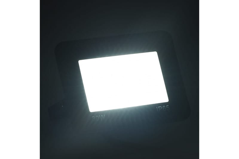 LED-flomlys 2 stk 30 W kaldhvit - Svart - Fasadebelysning & vegglykter