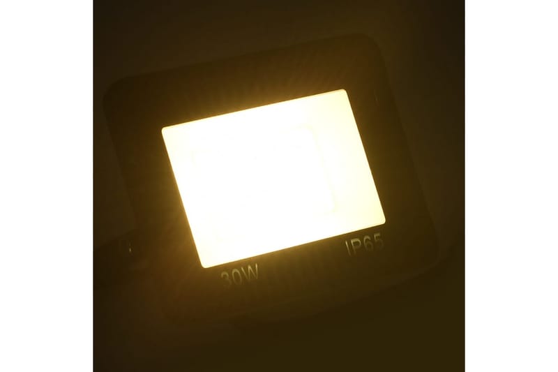 LED-flomlys 30 W varmhvit - Svart - Fasadebelysning & vegglykter
