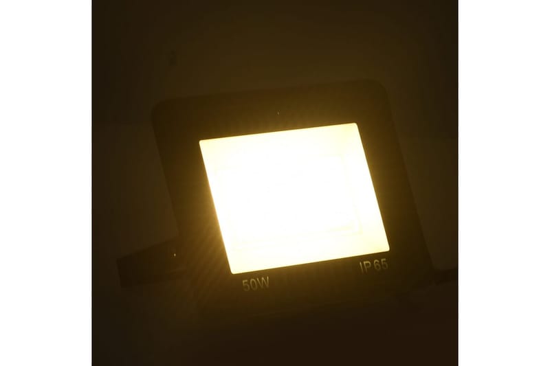 LED-flomlys 50 W varmhvit - Svart - Fasadebelysning & vegglykter