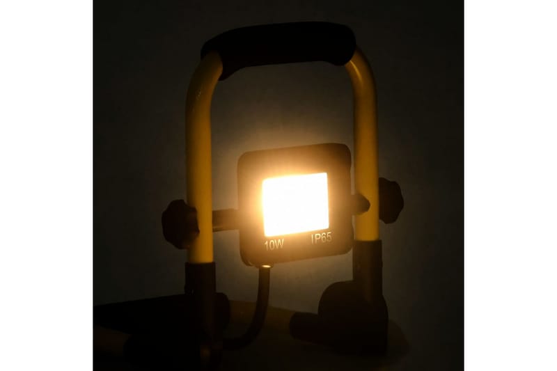 LED-flomlys med håndtak 10 W - Svart - Fasadebelysning & vegglykter