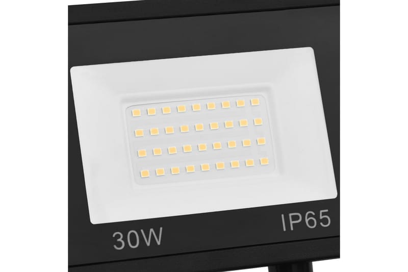 LED-flomlys med sensor 30 W kaldhvit - Svart - Fasadebelysning & vegglykter