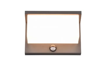 Trio Lighting Nestos LED vegglampe antrasitt bevegelsessensor - Belysning - Utendørsbelysning - Fasadebelysning & vegglykter