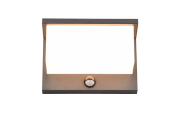 Trio Lighting Nestos LED vegglampe antrasitt bevegelsessensor - Belysning - Utendørsbelysning - Fasadebelysning & vegglykter