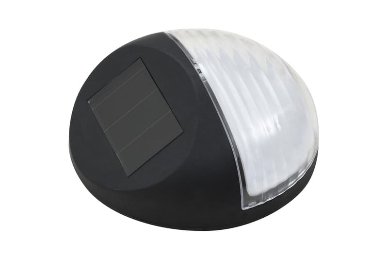 Utendørs soldrevet vegglampe LED 24 stk rund svart - Fasadebelysning & vegglykter