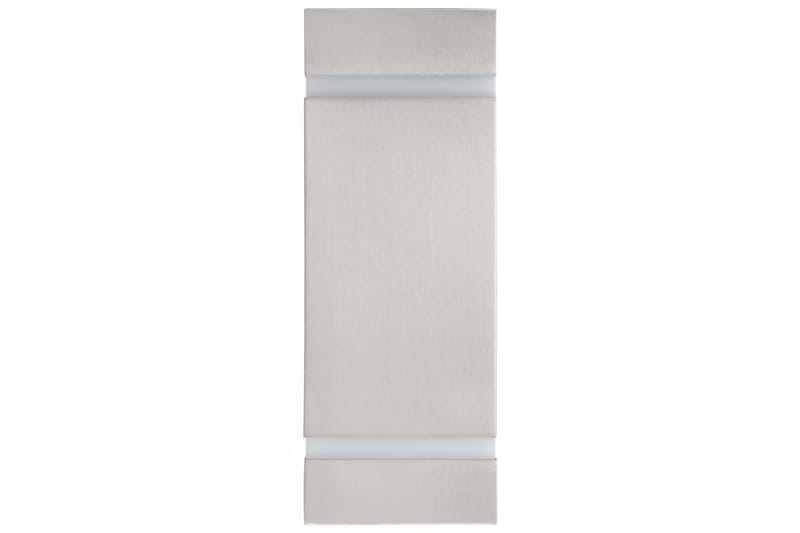 Utendørs vegglamper 2 stk 35 W sølv rektangulr - Sølv - Fasadebelysning & vegglykter