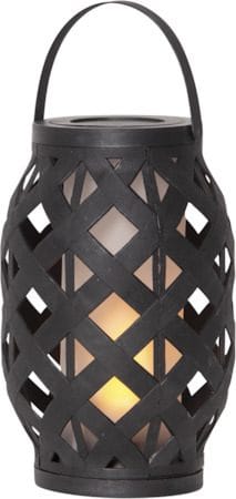 Flame Black lykt 15 cm - svart - Belysning - Utendørsbelysning - Bordlampe utendørs