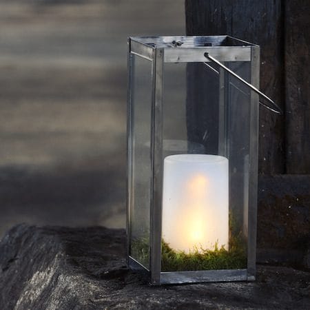 Flame Candle LED-kubbelys 9 cm - hvit - Belysning - Utendørsbelysning - Bordlampe utendørs