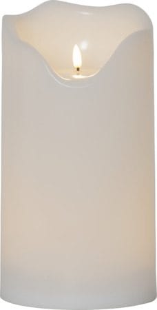 Flamme Grand LED-kubbelys 30 cm - hvit - Belysning - Utendørsbelysning - Bordlampe utendørs