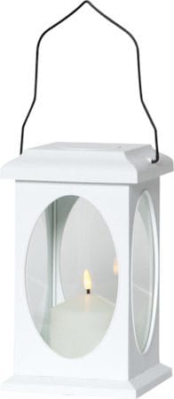 Flamme lykt 13,5 cm - hvit - Belysning - Utendørsbelysning - Bordlampe utendørs