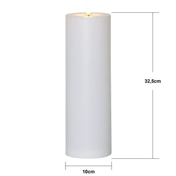 Flamme Rett LED-lys 32,5 cm - hvit - Belysning - Utendørsbelysning - Bordlampe utendørs
