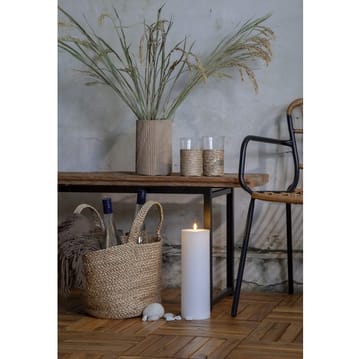 Flamme Rett LED-lys 32,5 cm - hvit - Belysning - Utendørsbelysning - Bordlampe utendørs