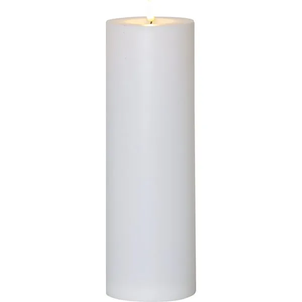 Flamme Rett LED-lys 32,5 cm, hvit
