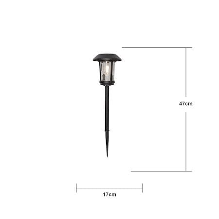 Florian solcellepullert 47 cm - svart - Belysning - Utendørsbelysning