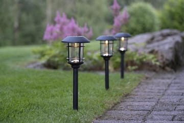 Fride 3-pakning solcellepullerter 34 cm - svart - Belysning - Utendørsbelysning