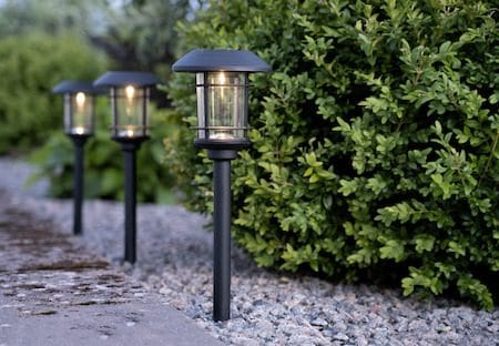 Fride 3-pakning solcellepullerter 34 cm - svart - Belysning - Utendørsbelysning