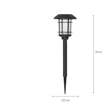 Fride 3-pakning solcellepullerter 34 cm - svart - Belysning - Utendørsbelysning