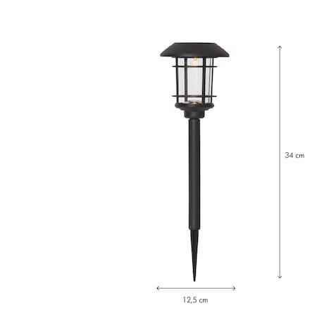 Fride 3-pakning solcellepullerter 34 cm - svart - Belysning - Utendørsbelysning