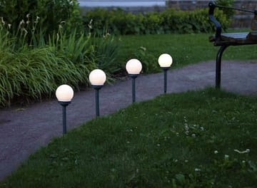 Globus 4-pakning solcellepullerter 27 cm - hvit - Belysning - Utendørsbelysning