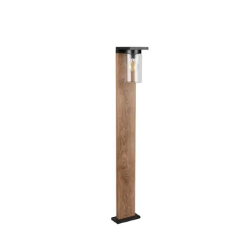 Hagelampe Ardila - 100 cm, Tre/mattsvart - Belysning - Utendørsbelysning