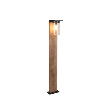 Hagelampe Ardila - 100 cm, Tre/mattsvart - Belysning - Utendørsbelysning