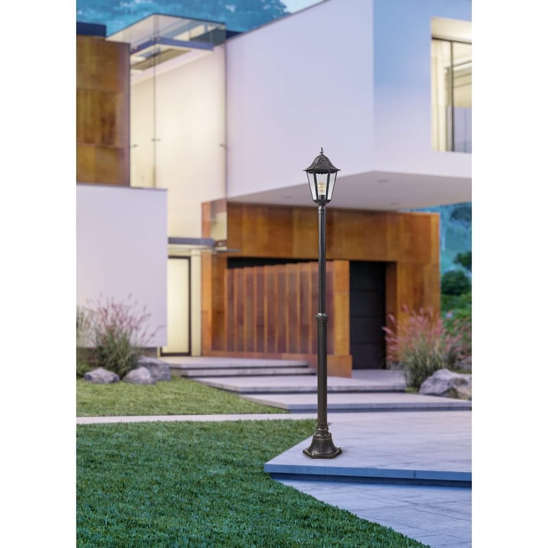 Hagelykt Navedo - Svart/Sølvpatina, 2000 mm - Belysning - Utendørsbelysning - Stolpelykt & portlykt