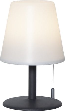 Kreta bordlampe 16 cm - hvit og svart - Belysning - Utendørsbelysning - Bordlampe utendørs