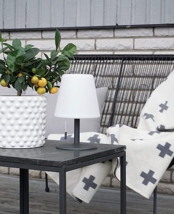 Kreta bordlampe 16 cm - hvit og svart - Belysning - Utendørsbelysning - Bordlampe utendørs